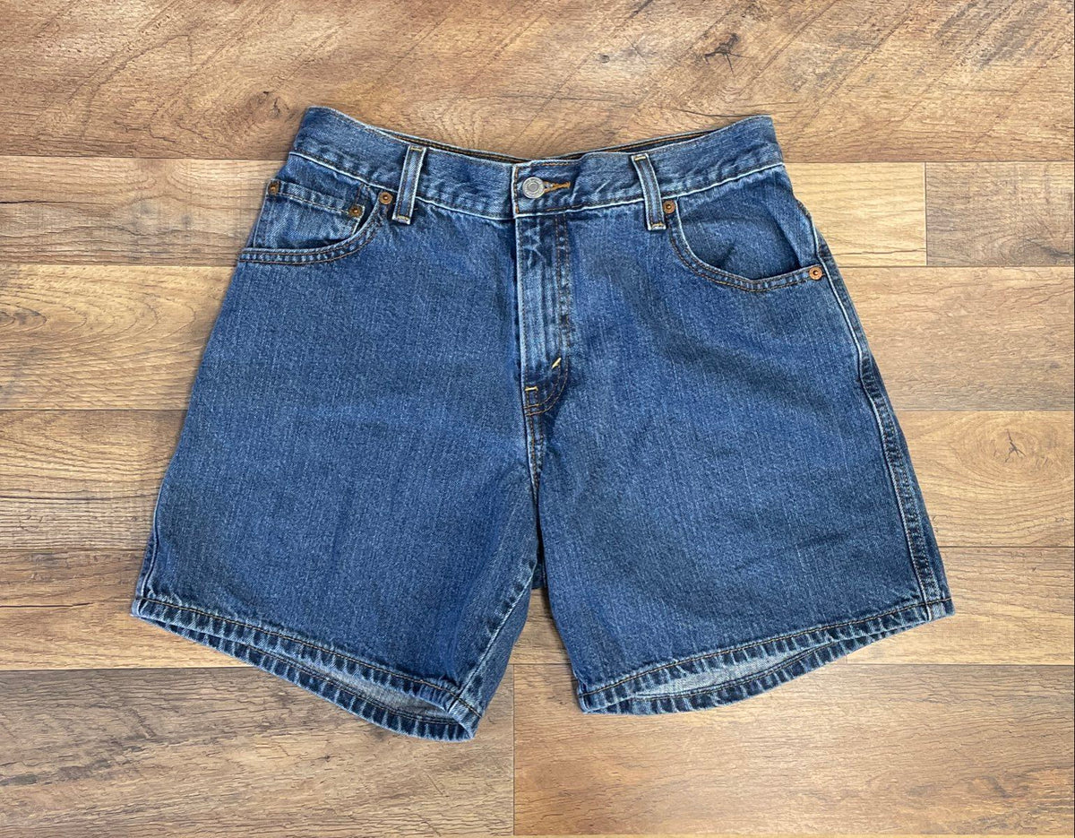 Levi's Women's 550 Relaxed Fit Denim Shorts High Rise Medium Wash Blue Size 10