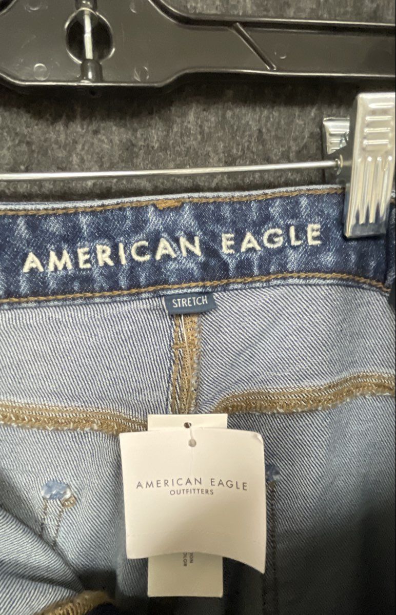American Eagle Women's Stovepipe Jeans High-Rise Stretch NWT Sz 12 Reg 31w