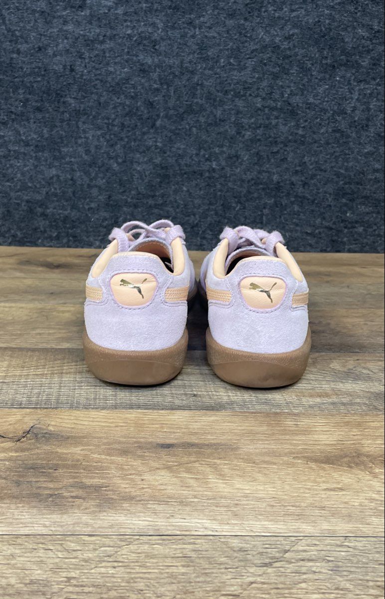 Puma Palermo Pink Delight Peach Gum Women's Suede Sneakers Size 8