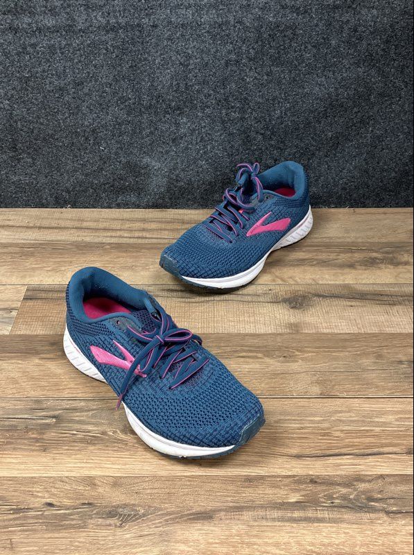 Brooks Revel 3 Navy Blue Pink Women's Running Shoes Size 9