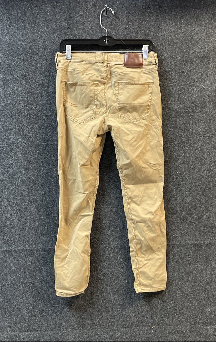 Hollister Men's Chino Pants Khaki Tan Slim Fit Stretch Trousers W28 L30