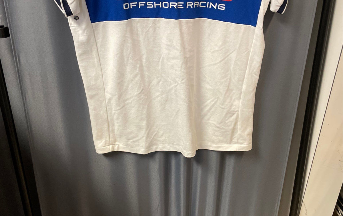 Polo Ralph Lauren Men's Open 65 Offshore Racing Polo Shirt White P-15 Sz L