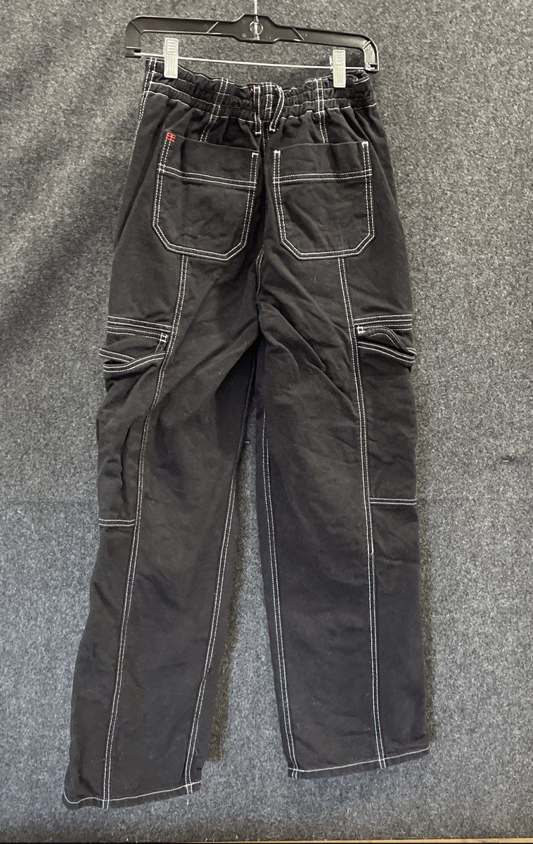 BDG Urban Outfitters Women's Black Contrast Stitch Cargo Pants Size 26