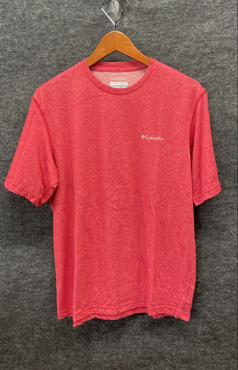 Columbia Men's Red Omni-Wick Advanced Evaporation Short Sleeve T-Shirt Sz M