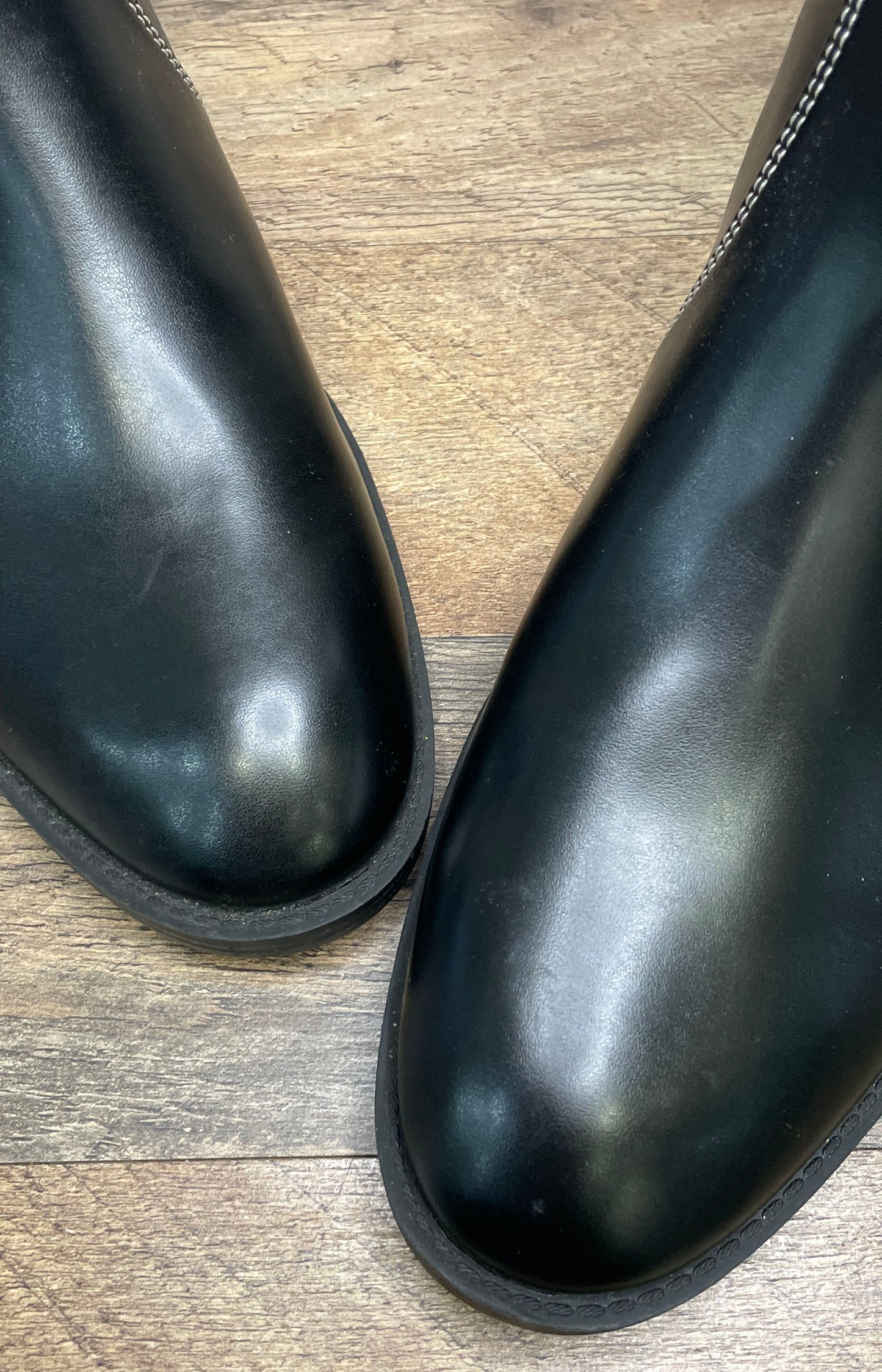 Michael Kors Black Contrast Stitch Chelsea Ankle Boots Women's Size 11M