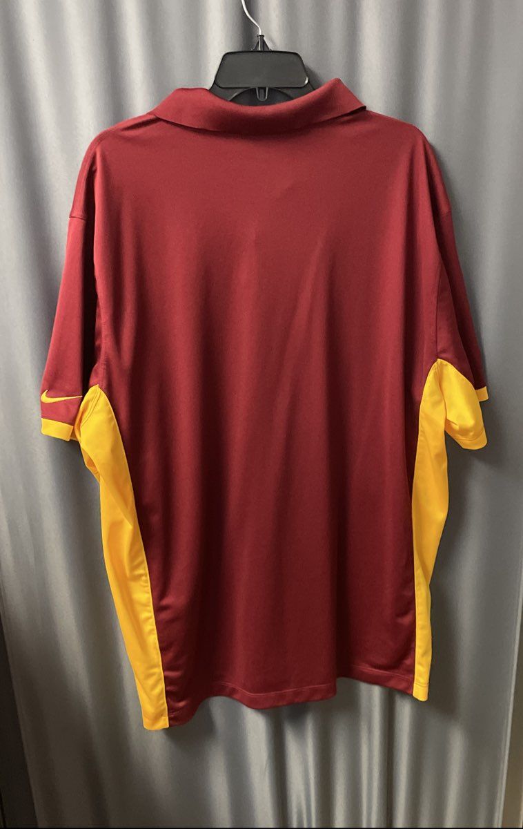 Nike Men's Washington Redskins NFL Training Polo Shirt Burgundy Gold Dri-FIT XXL