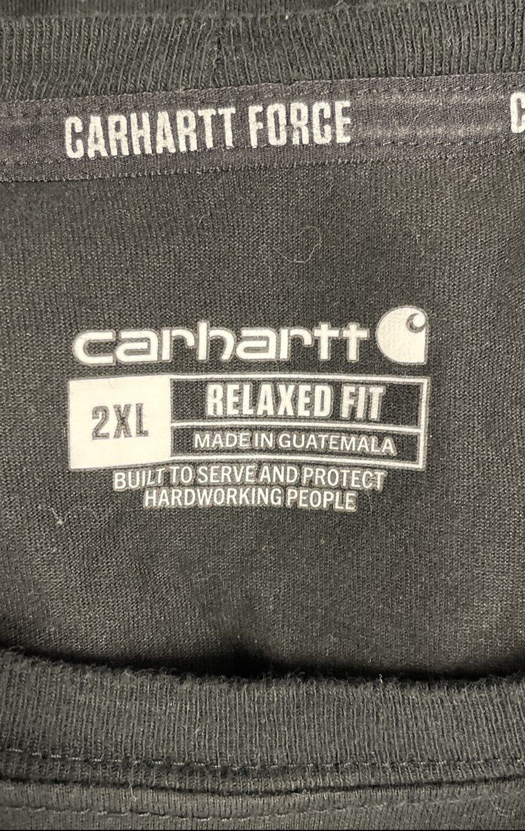 Men's Size XL Black Carhartt Carhartt Force Long Sleeve Shirt