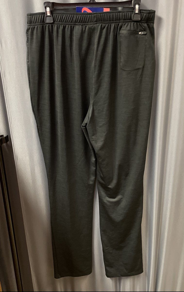 Asics Men's Black Performance Track Jogger Pants Zipper Pockets Sz L NWT