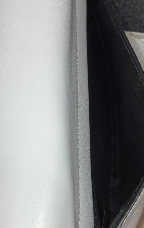 Calvin Klein Cream Pebbled Leather Crossbody Shoulder Bag Silver Tone Hardware