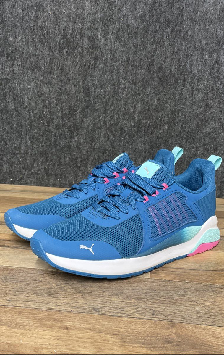 Puma Anzarun Fade Blue Pink White Women's Sneakers Size 10.5