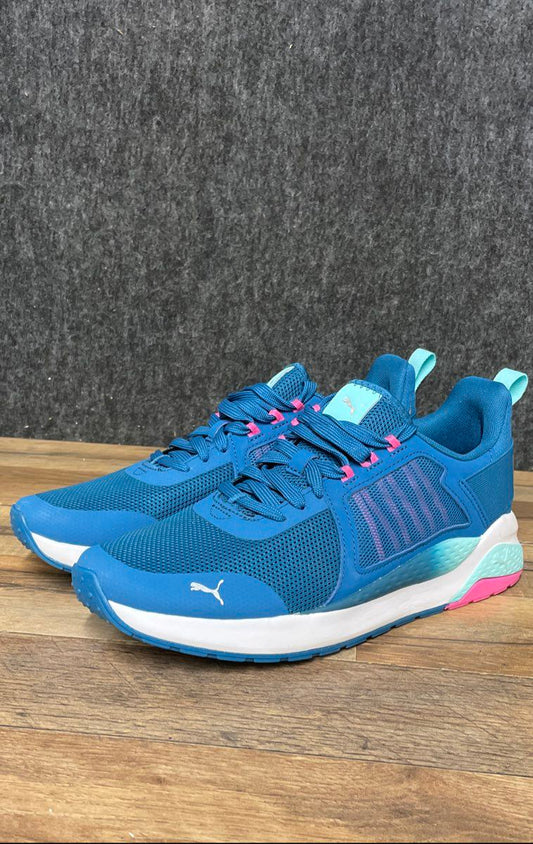 Puma Anzarun Fade Blue Pink White Women's Sneakers Size 10.5