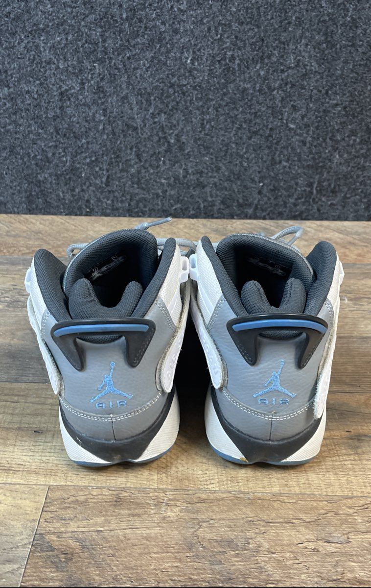 Nike Air Jordan 6 Rings Cool Grey University Blue Basketball Shoes Size 7Y