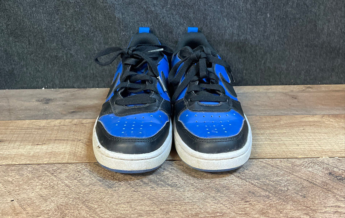 Nike Court Borough Low Recraft Game Royal Black Youth Sneakers Size 4.5Y
