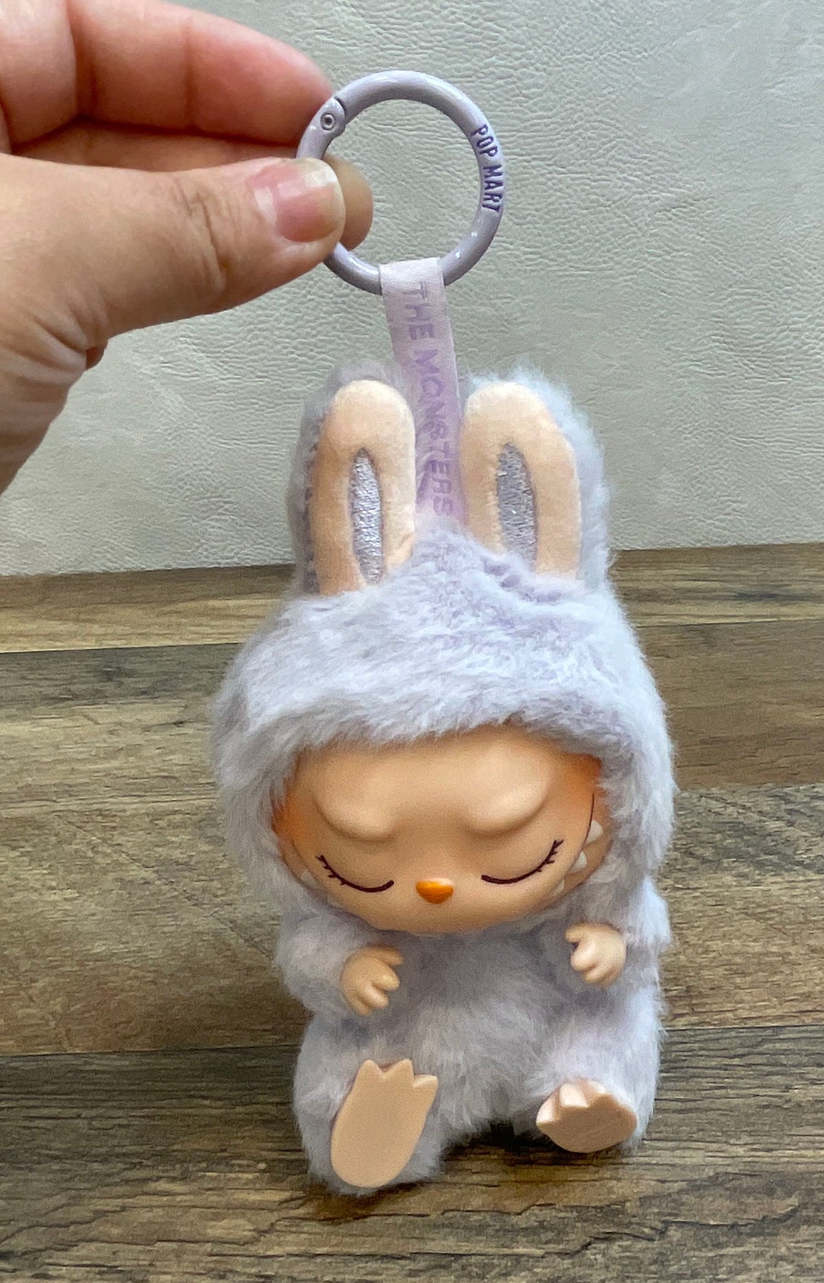 Pop Mart Labubu The Monsters Plush Pendant Purple Sleeping Figure
