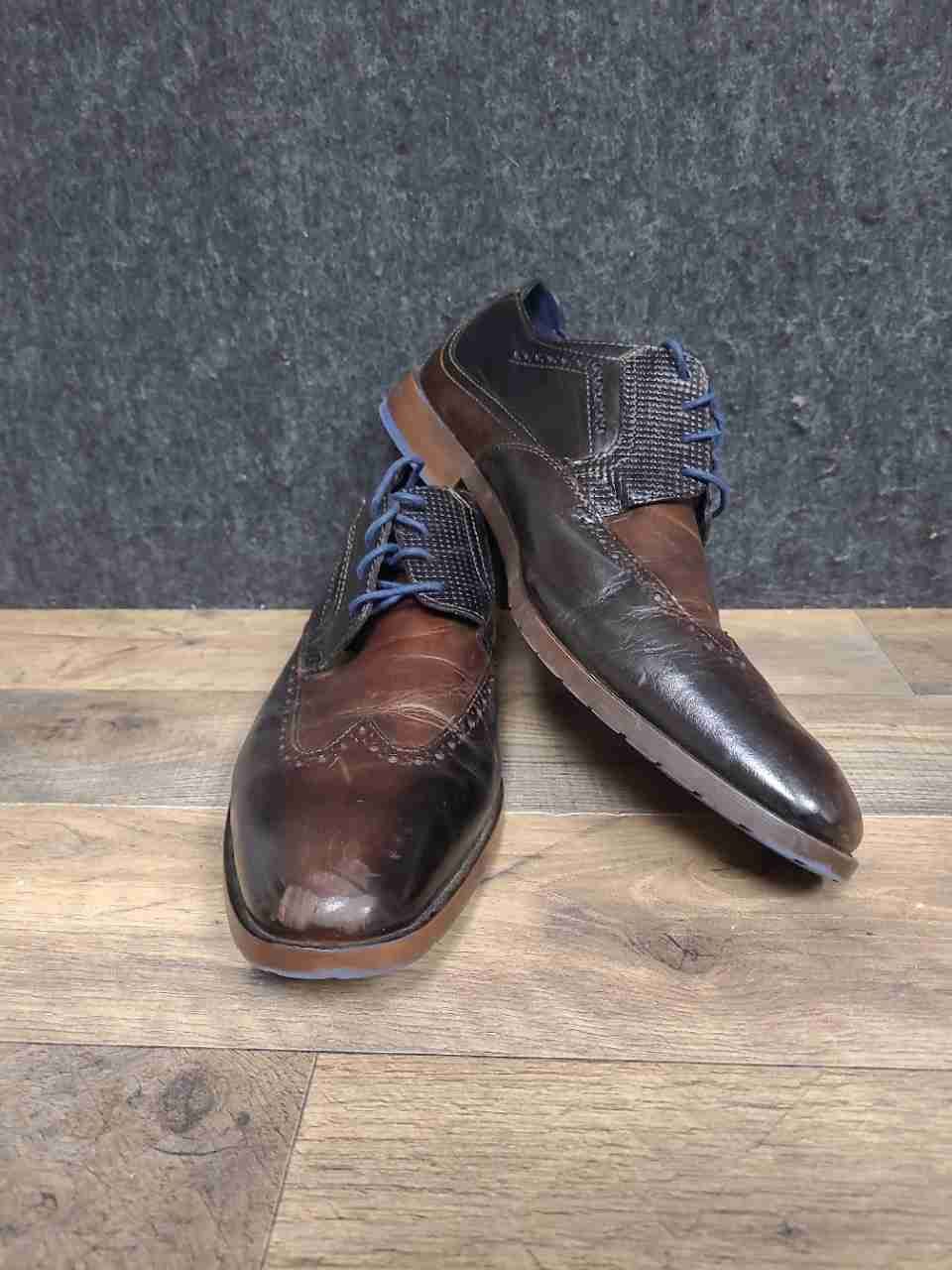Stacy Adams Dickinson Cognac Brown Leather Wingtip Derby Mens Size 11 M