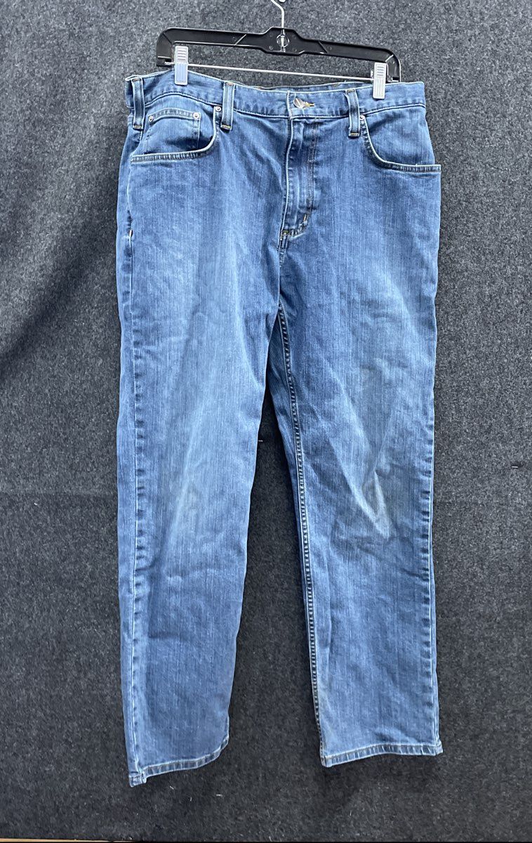 Carhartt Men's BD2804-M Relaxed Fit Straight Leg Blue Denim Jeans Sz 36x30
