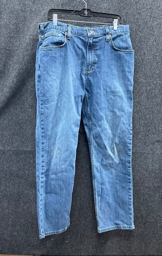 Carhartt Men's BD2804-M Relaxed Fit Straight Leg Blue Denim Jeans Sz 36x30