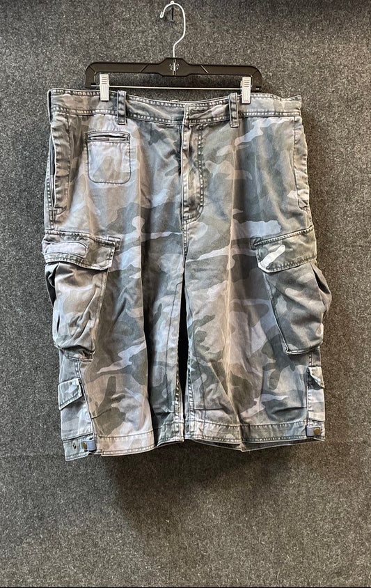 Nautica Jeans Co Men's Grey Camo Cargo Shorts Vintage Y2K Size 40