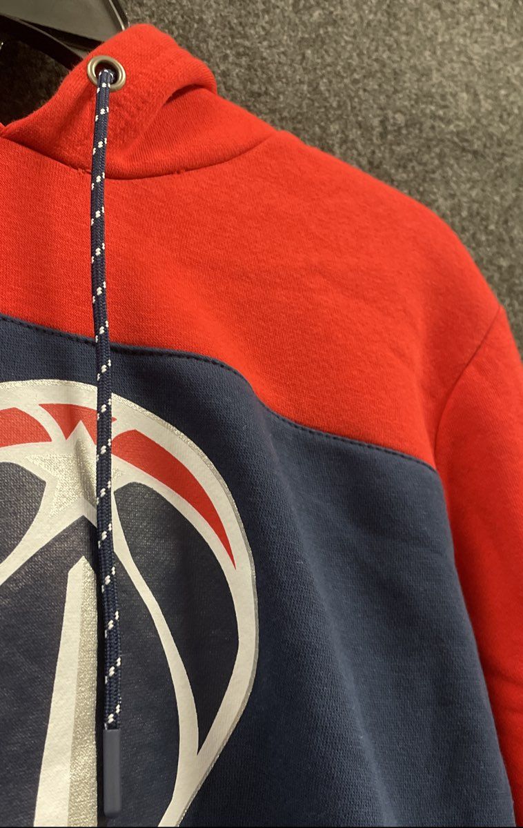 Fanatics Washington Wizards Women's Hoodie Red Blue Colorblock Pullover Sz M