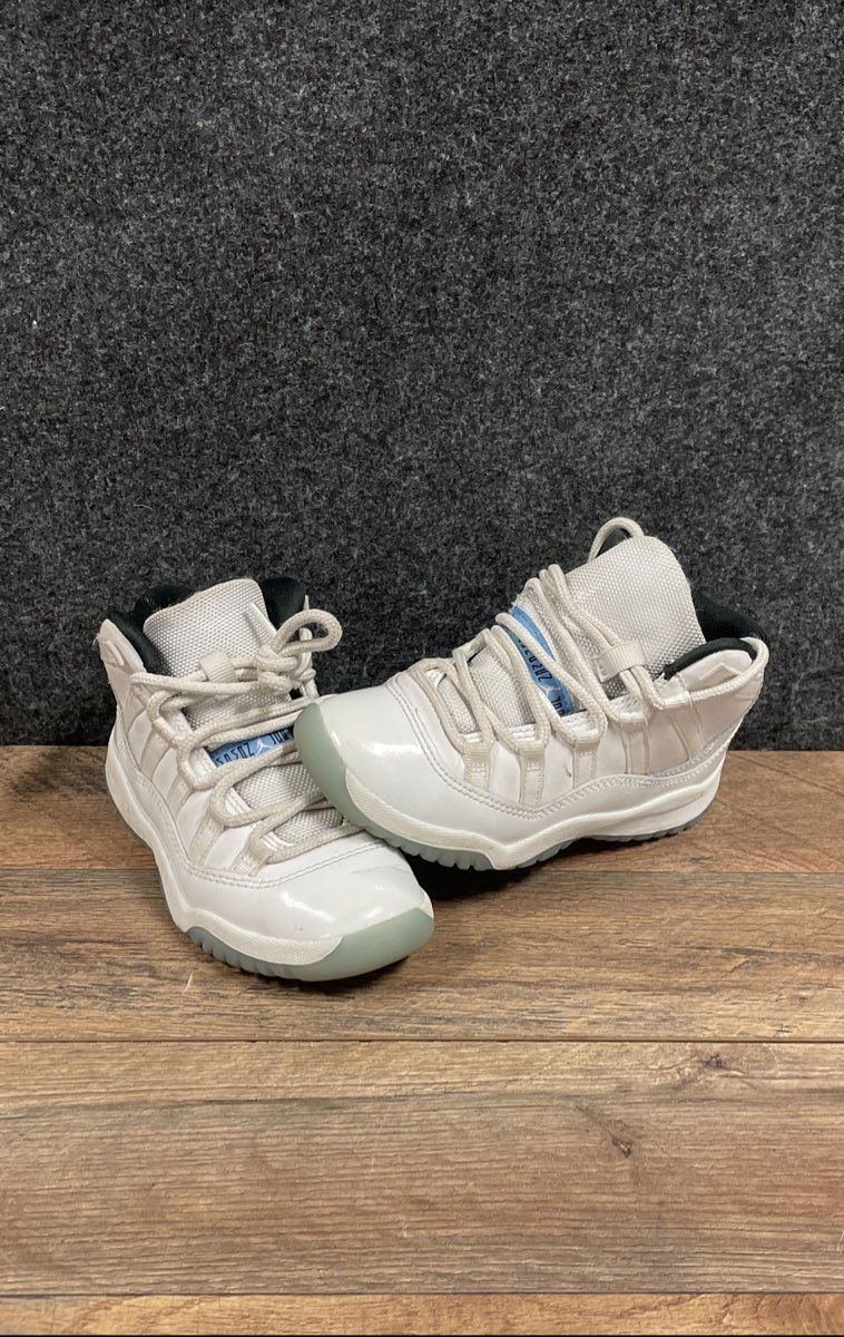 Nike Air Jordan 11 Retro Legend Blue White Kids Sneakers Size 12C