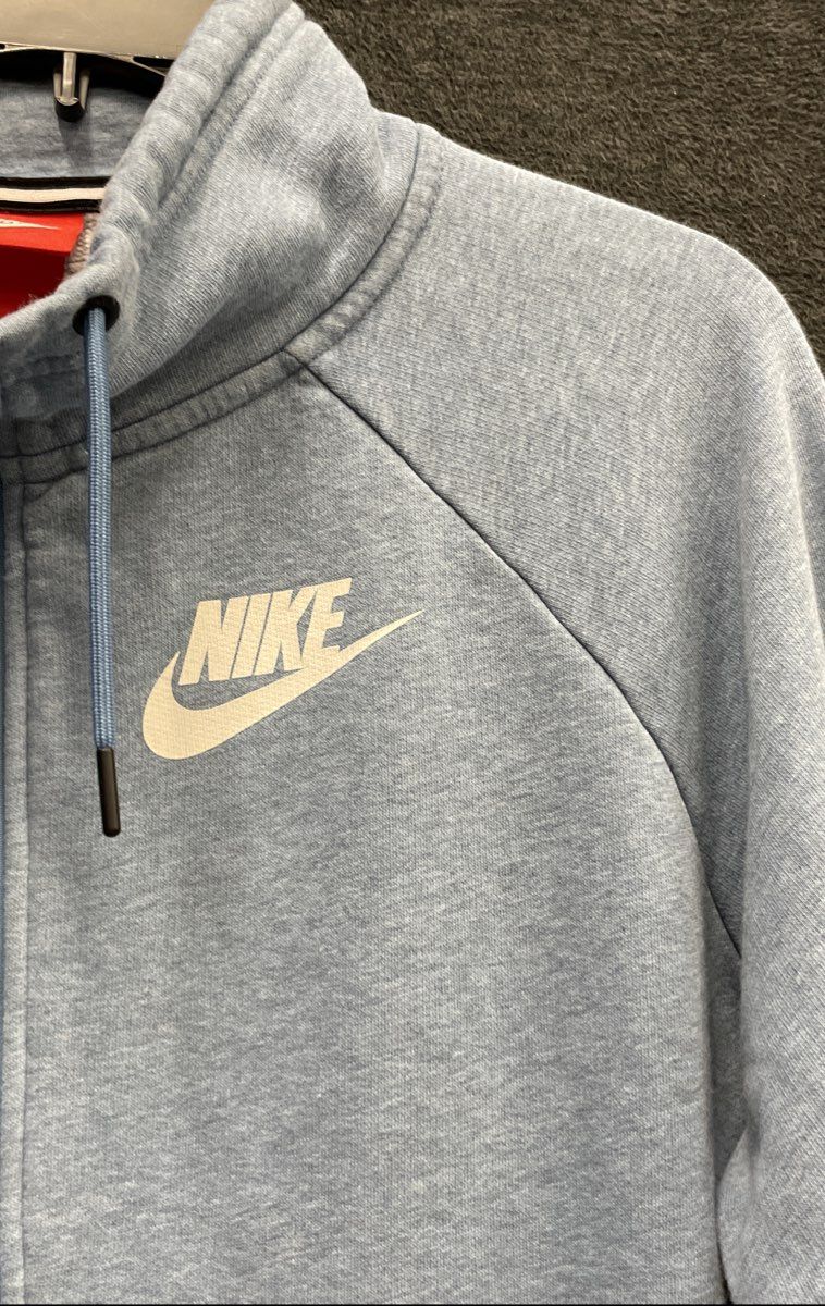 Nike Men's Sportswear Club Fleece 1/4 Zip Pullover Light Blue Heather Sz XL