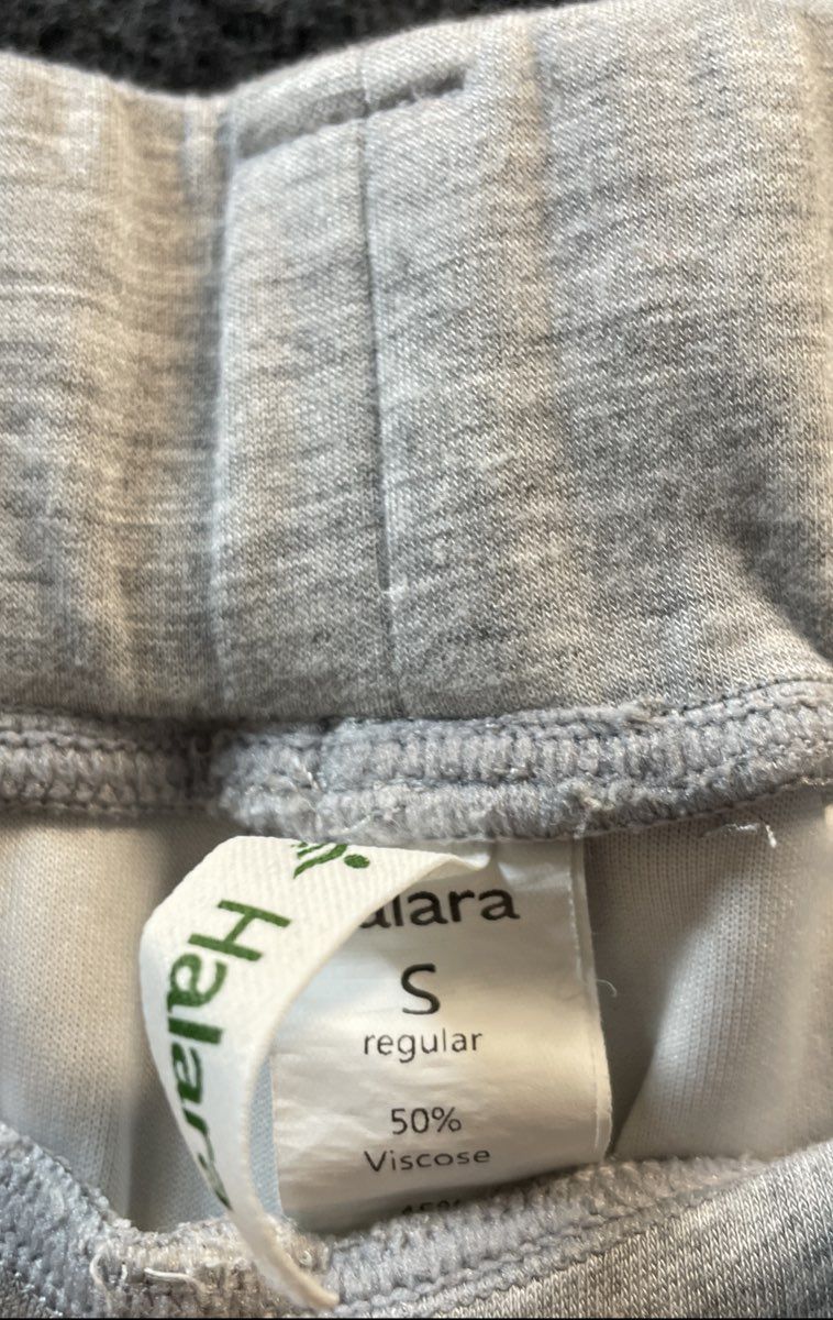 Halara Women's Grey Wide Leg Cargo Pleated Heather Pants Sz S