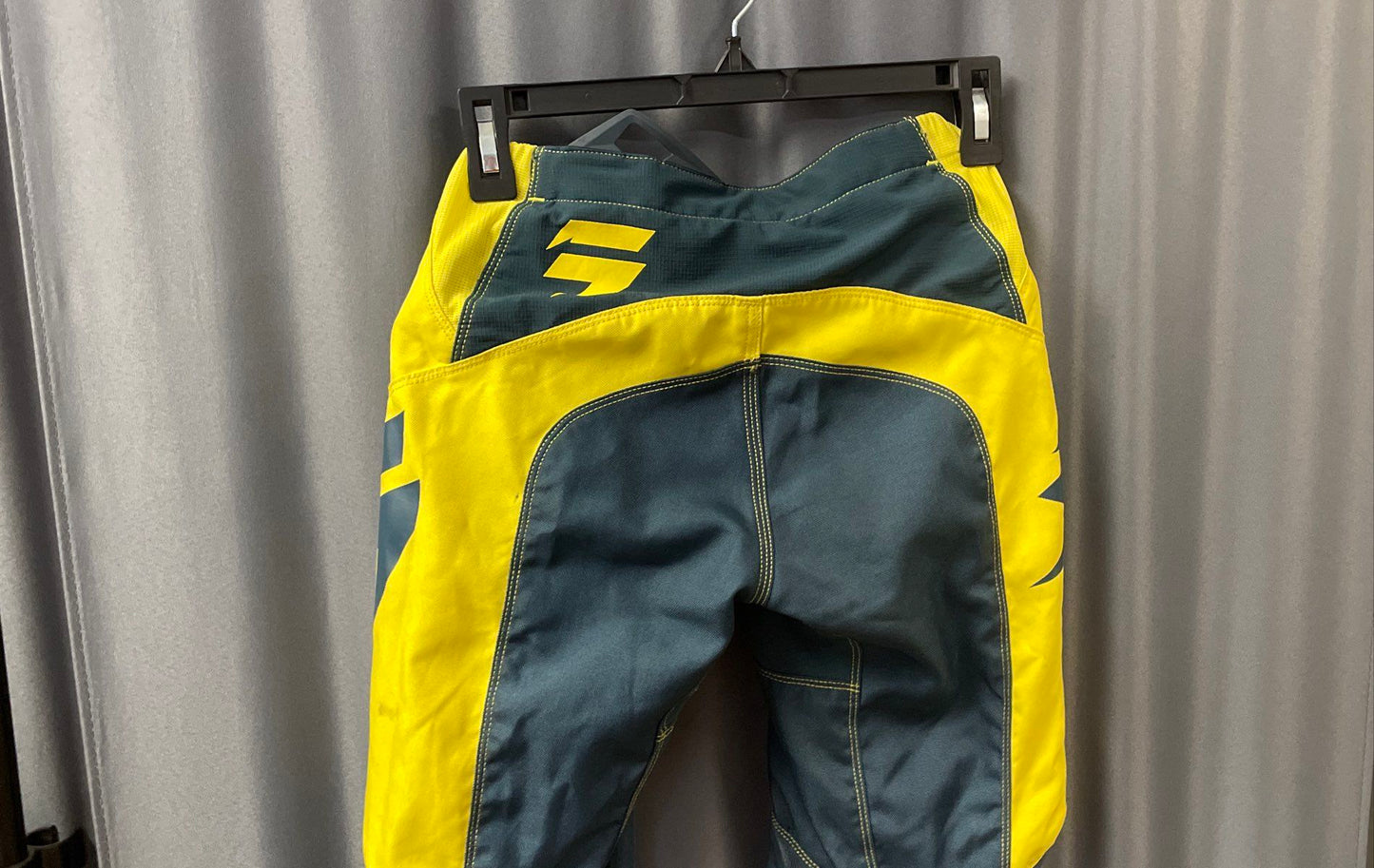 Shift Whit3 Label Motocross Moto Pants Yellow Blue Racing Dirt Bike Sz 26