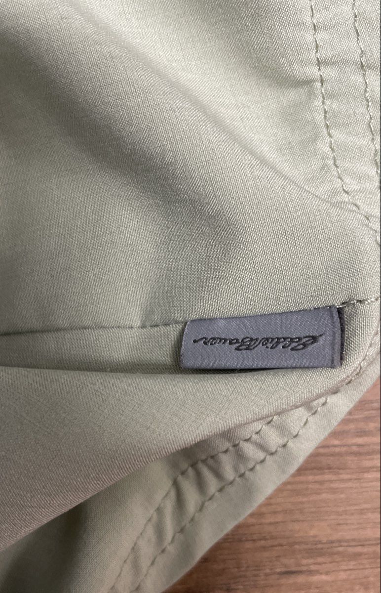 Eddie Bauer Women's Light Sage Classic Fit Long Sleeve Utility Shirt XXL