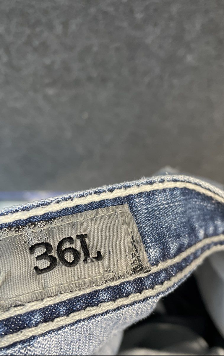 BKE Men's Seth Light Wash Straight Leg Cotton Denim Jeans Size 36L