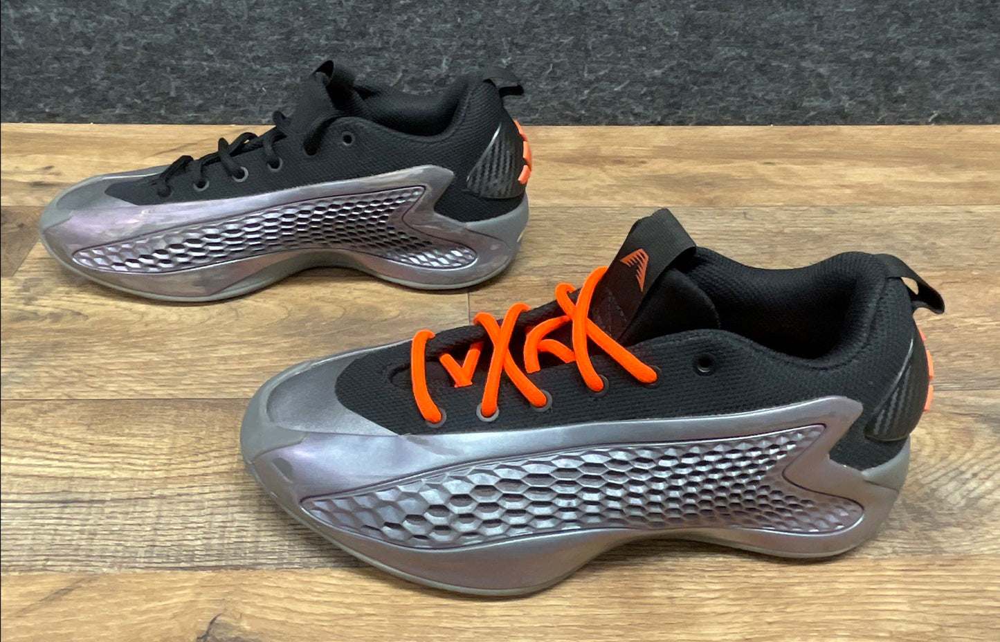 Adidas AE 1 Low Mural Metallic Silver Solar Orange Basketball Shoes Size 5.5