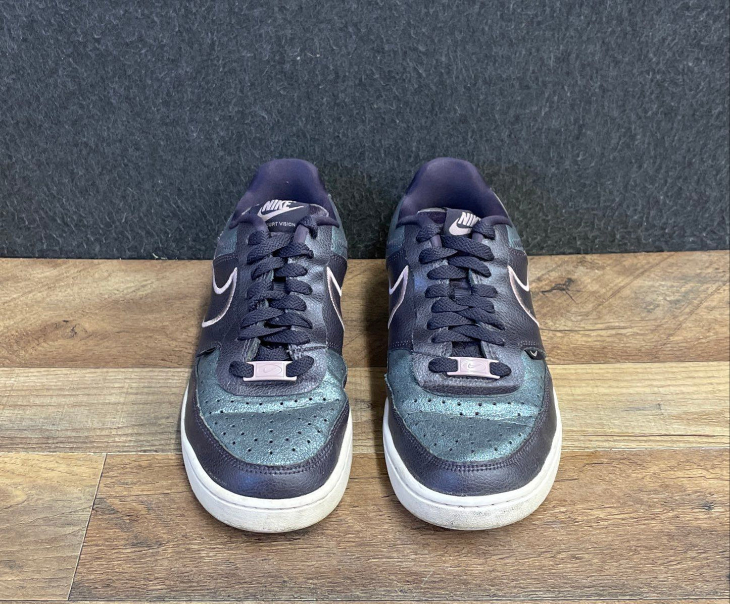 Nike Court Vision Low Cave Purple Iridescent Women's Sneakers Size 8