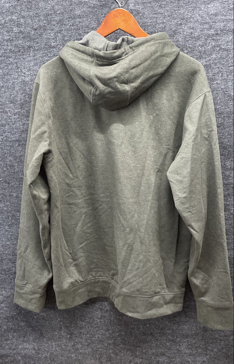 Eddie Bauer Men's Green Heathered Pullover Hoodie Kangaroo Pocket Sz M