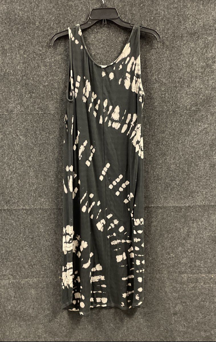 Lulus Women's Gray Tie Dye Sleeveless Stretch Knit Tank Maxi Dress Sz M