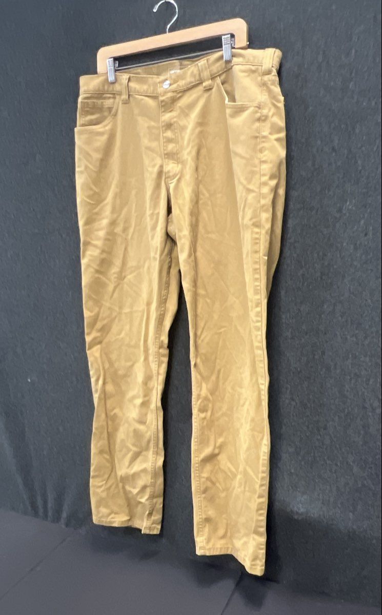 Carhartt Men's Beige Relaxed Fit Canvas Work Pants Jeans 38x34