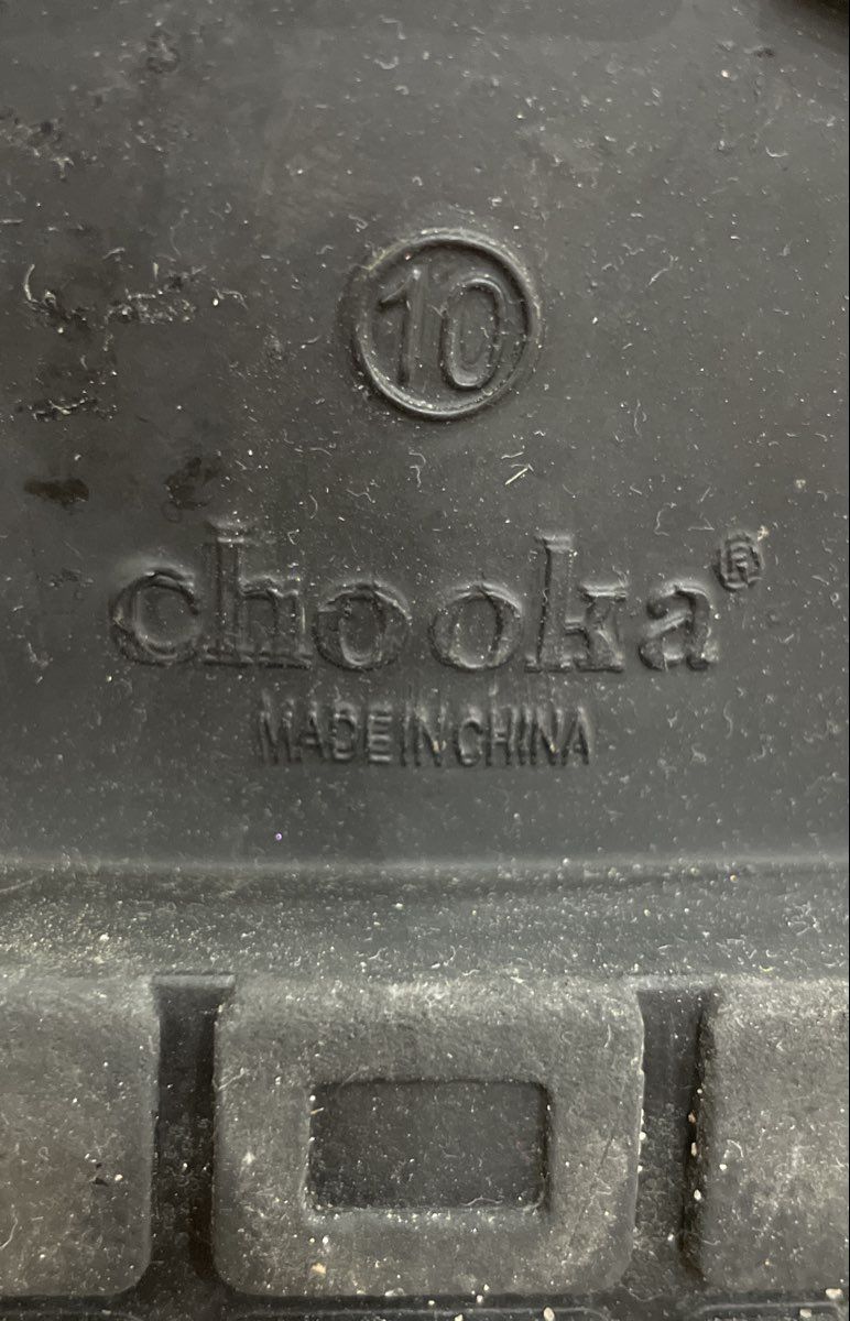 Chooka Women's Black Waterproof Fleece Lined Mid Rain Boots Size 10