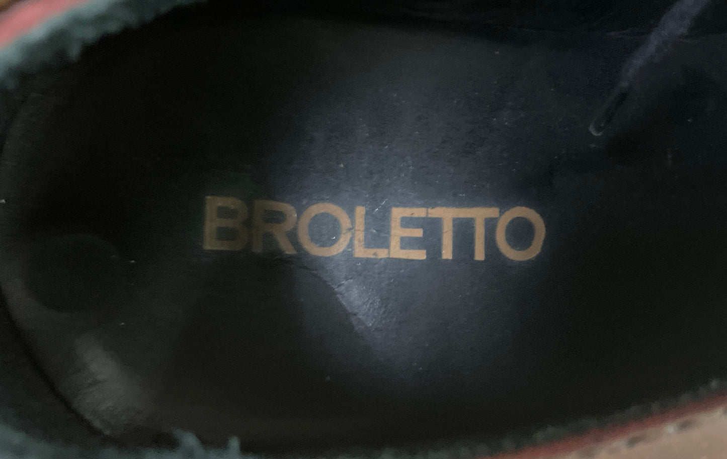 Broletto Dark Brown Leather Cap Toe Brogue Derby Dress Shoes Size 12 M