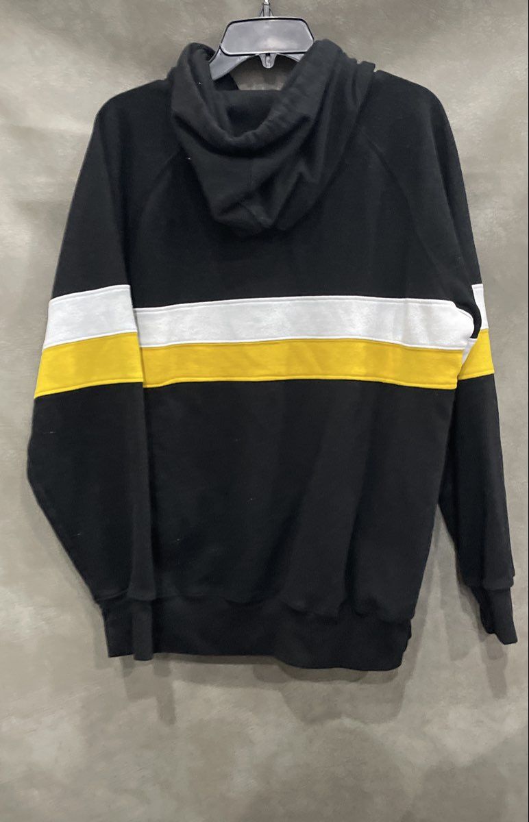 Hands High Men's Pittsburgh Steelers Black Colorblock Pullover Hoodie Sz L