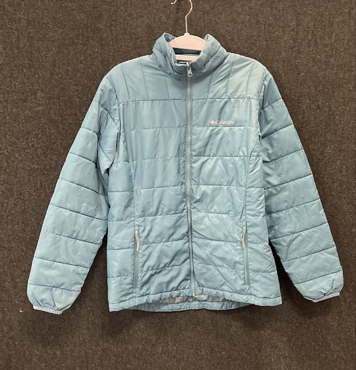 Columbia Women's Light Blue Omni-Heat Interchange Puffer Insulated Jacket Sz M