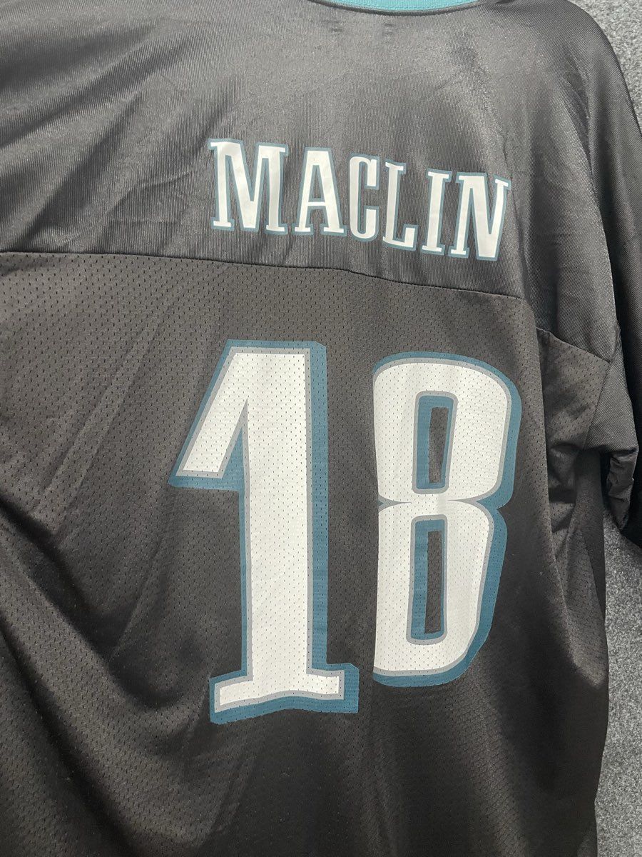 Reebok Philadelphia Eagles Men's Black Maclin #18 NFL Replica Jersey Sz XL