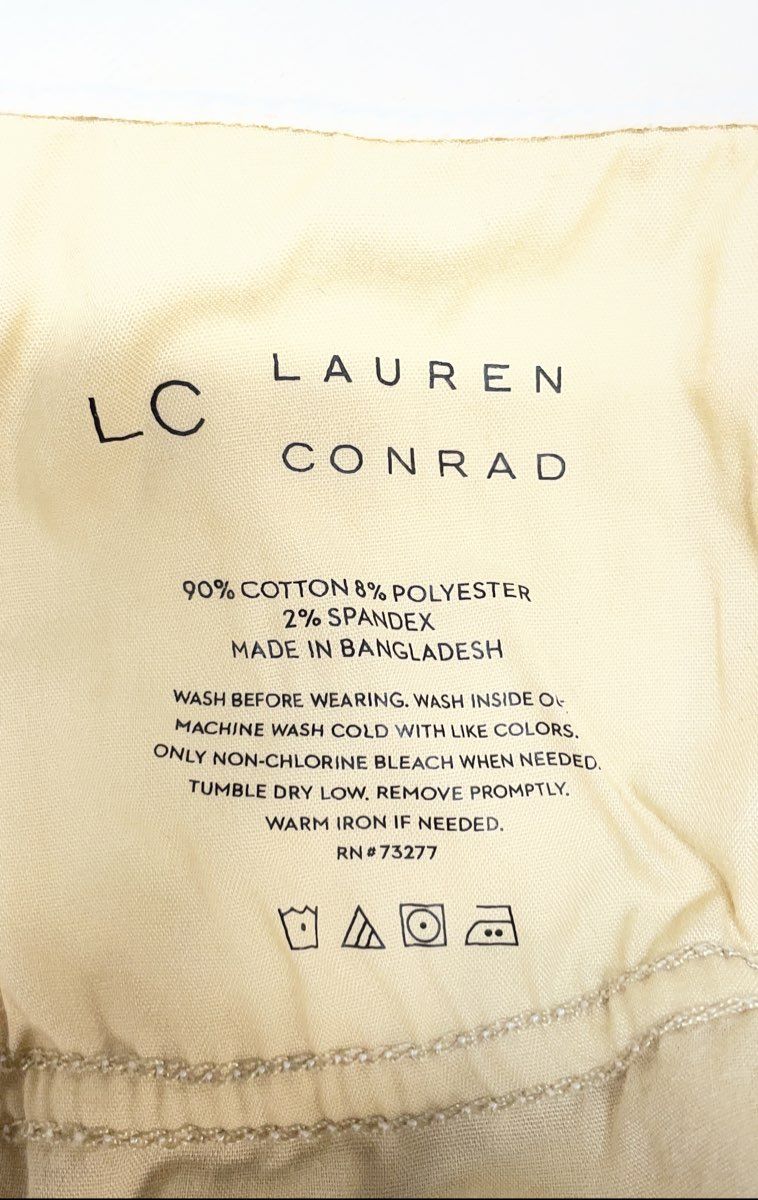 LC Lauren Conrad Women's White High-Rise Skinny Ankle Jeans Size 4 NWT