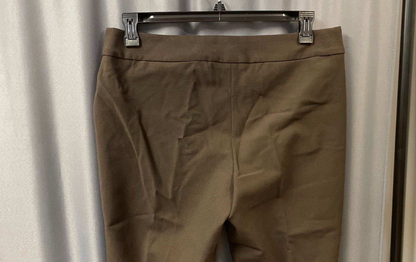 Talbots Women's Signature Brown Tapered Pants Stretch Blend Size 12P NWT