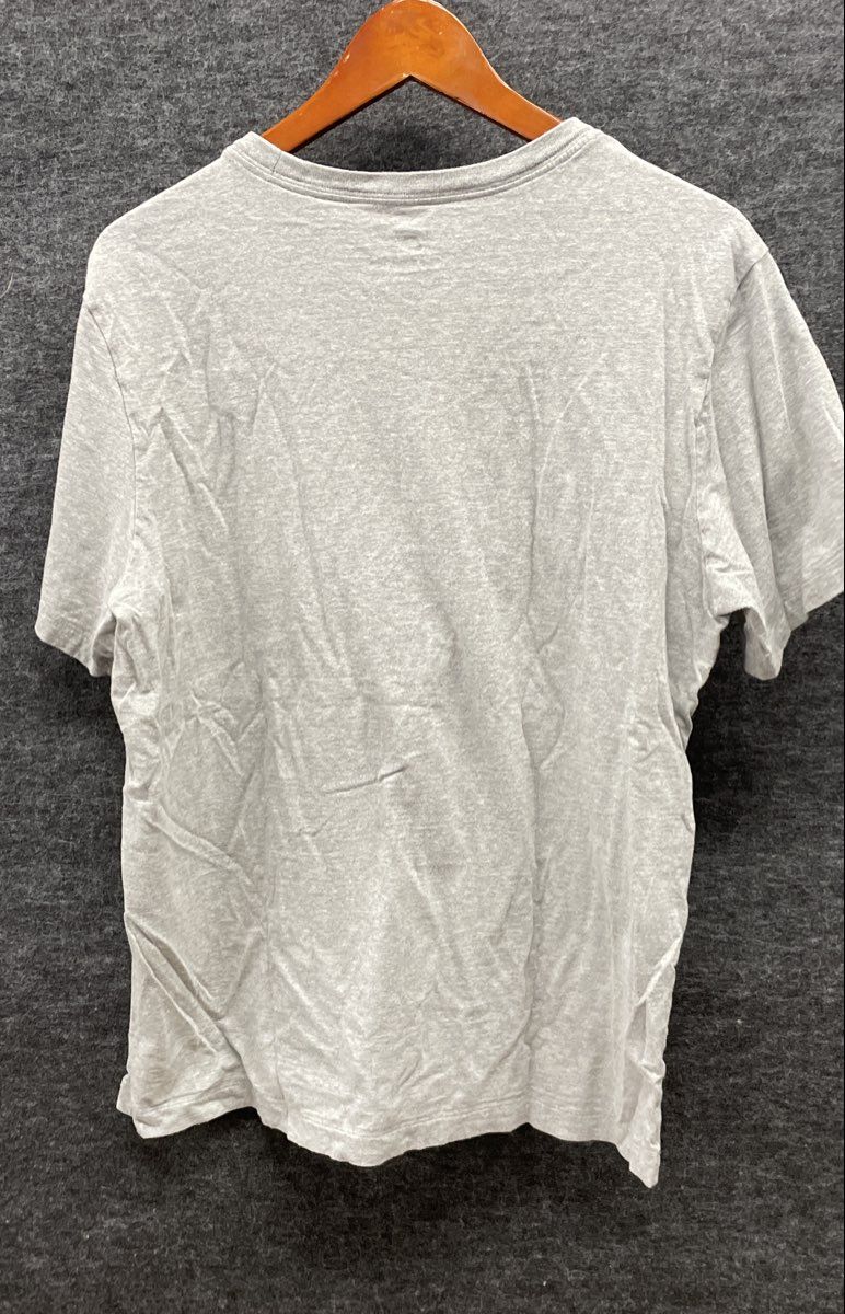 Nike Men's Heather Gray Embroidered Swoosh Logo T-Shirt Sz L