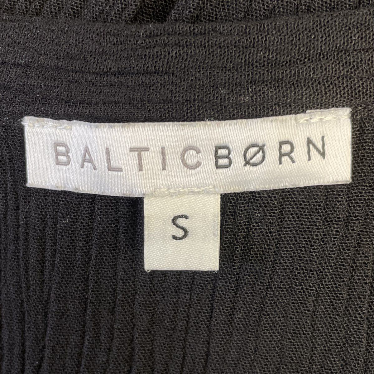 Baltic Born Women's Black Smocked Waist Tiered Ruffle Rayon Dress Size S