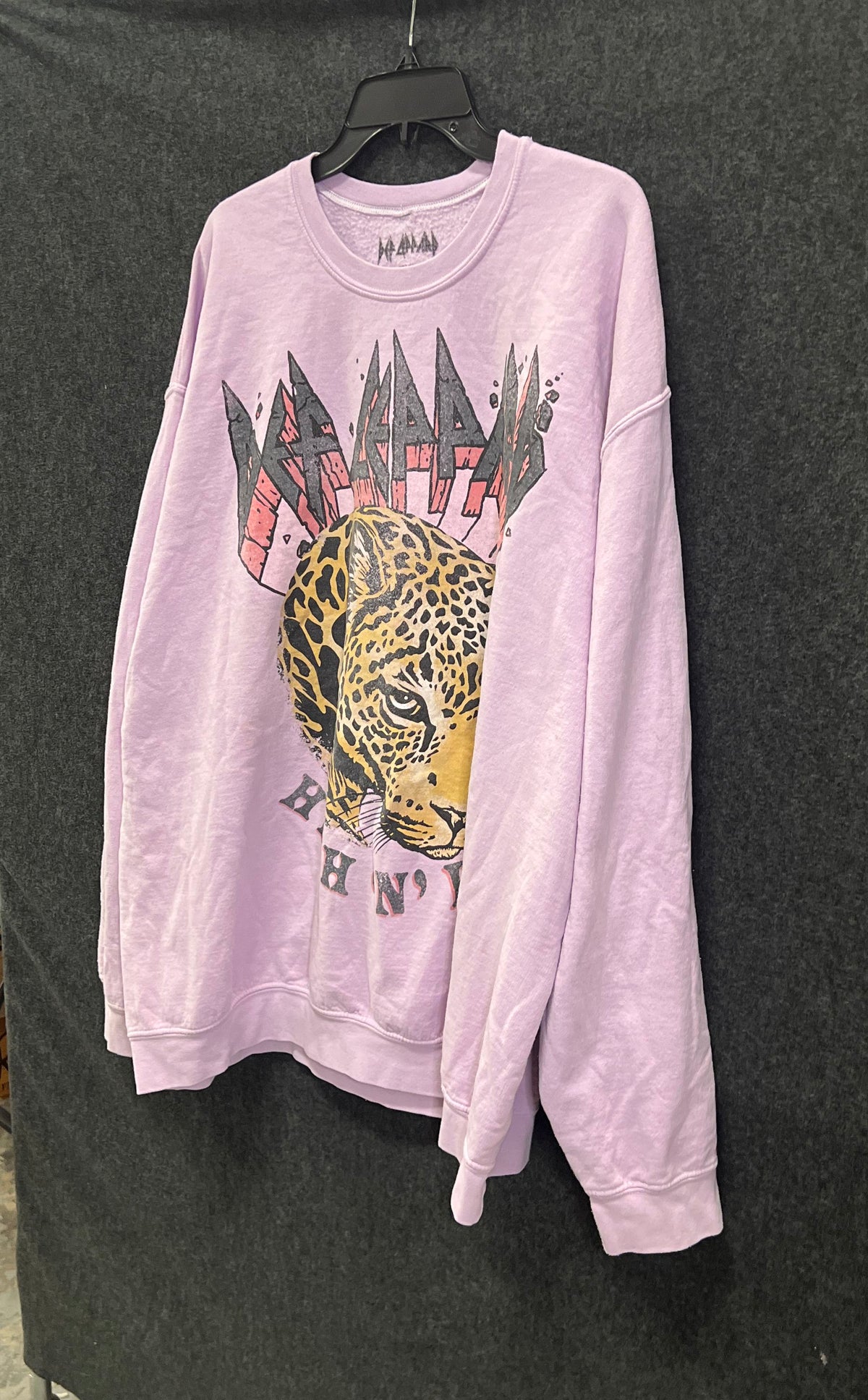 Def Leppard Lavender High 'N' Dry 1981 Tour Graphic Crewneck Sweatshirt