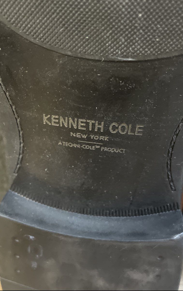 Kenneth Cole New York Techni-Cole Brown Cap Toe Oxford Dress Shoes Size 10