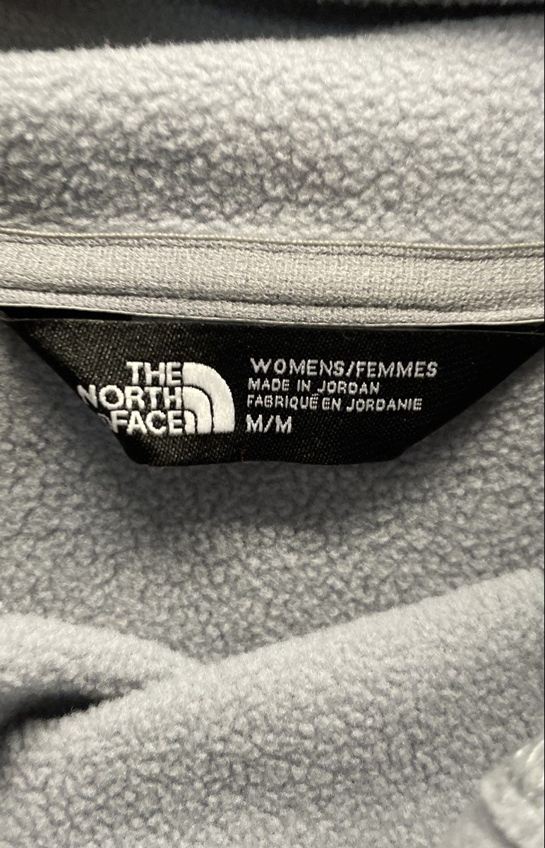 The North Face Women's Gray Heather Fleece Cowl Neck Pullover Sweater Sz M