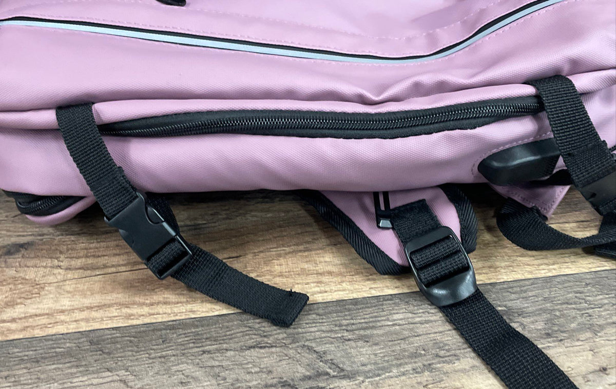 Traveler's Choice Pink Modern Laptop Commuter Backpack Bag Padded Straps