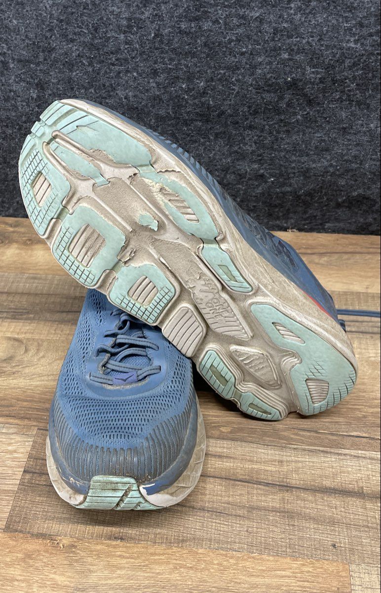 Hoka One One Bondi 7 Real Teal Men's Running Shoes Size 12.5 Wide 2E