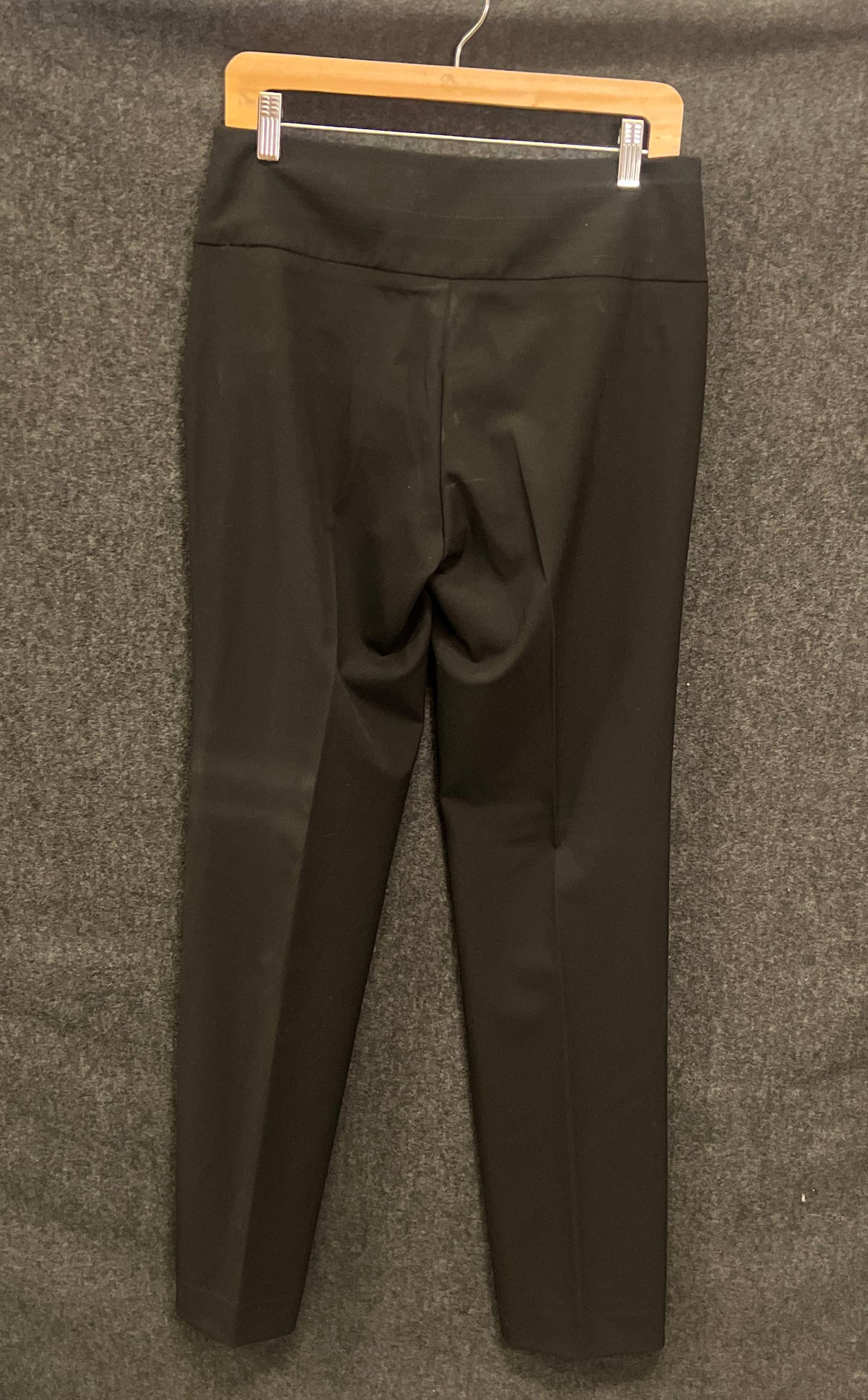 Daisy Fuentes Women's Black Dress Pants Side Zip Flat Front Trousers Sz 6 NWT