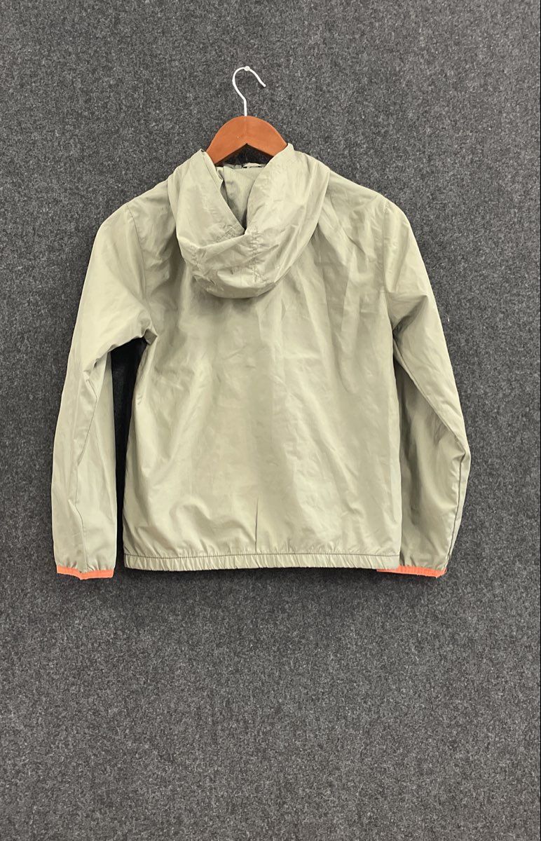 Hurley Boys Colorblock Hooded Windbreaker Jacket Olive Black Sz M 10-12
